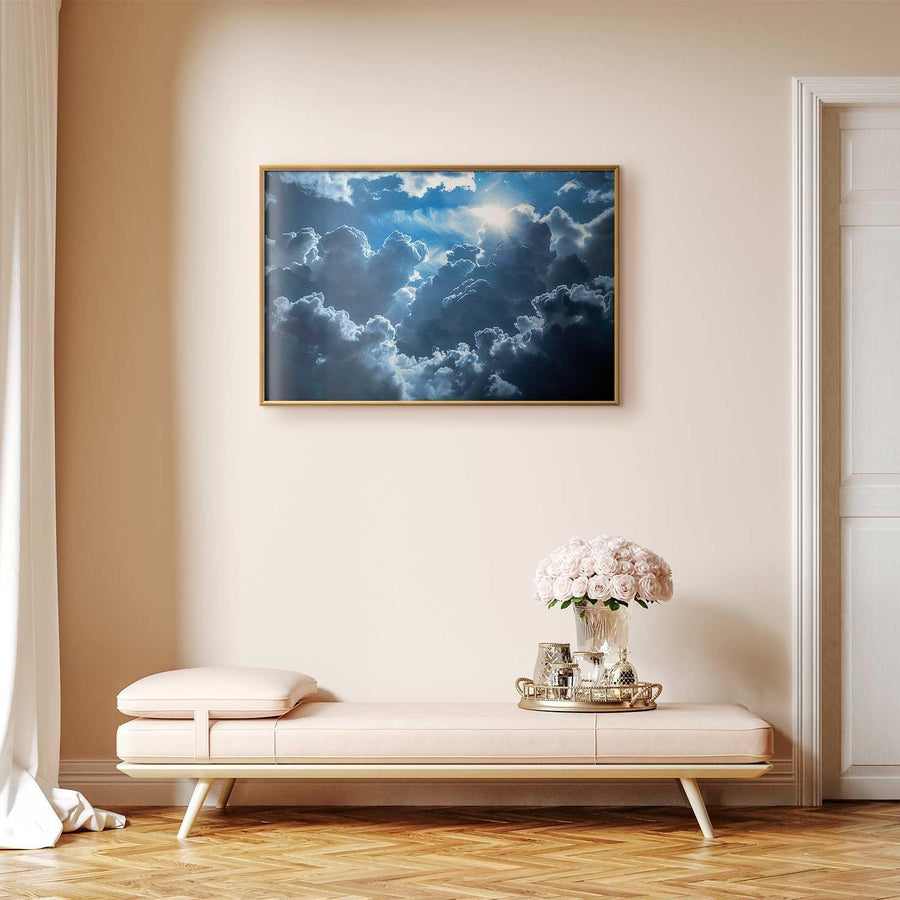 Poster - Lively Scene: The Sun Battling the Clouds Artgeist