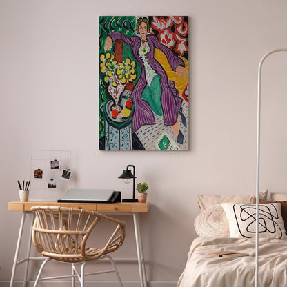 Leinwandbild - Henri Matisse – Woman in a Purple Coat