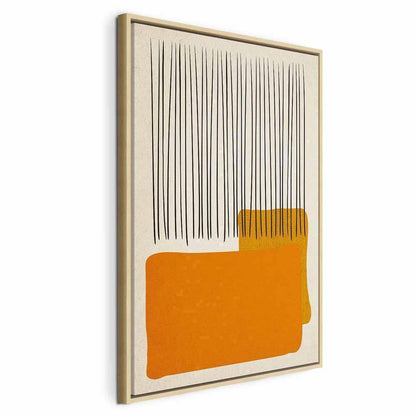 Leinwandbild - Rain on the Beach (1 Part) Vertical