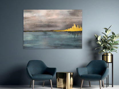 Leinwandbild - Golden City (1 Part) Wide