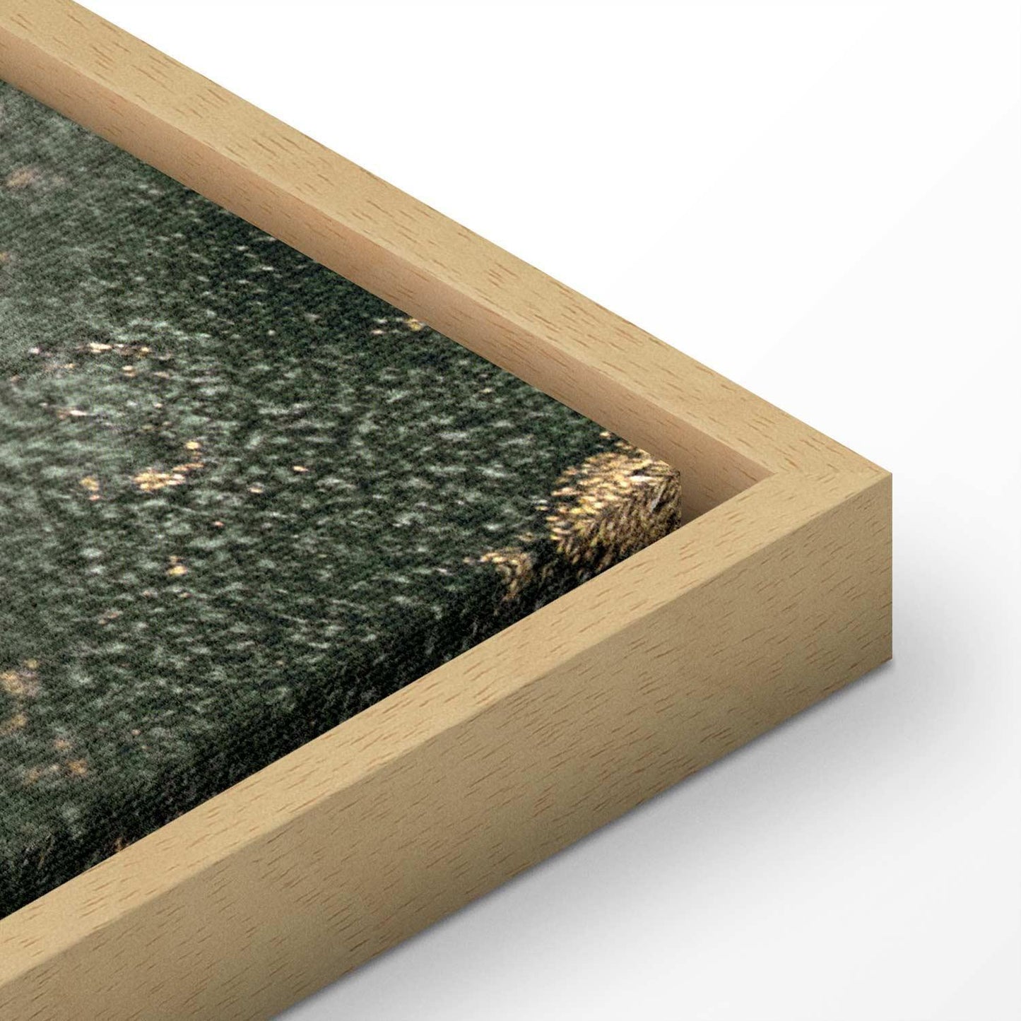 Leinwandbild - Green watercolour - abstraction inspired by the structure of marble