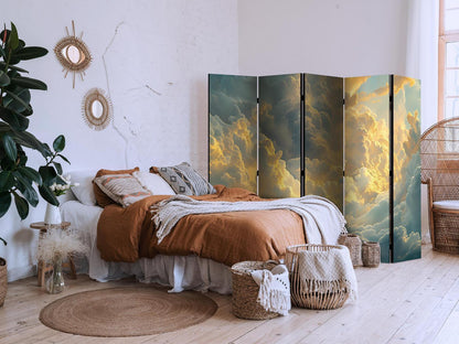 Paravent - The Last Breath of the Day: Clouds Illuminated by Evening Glow Artgeist