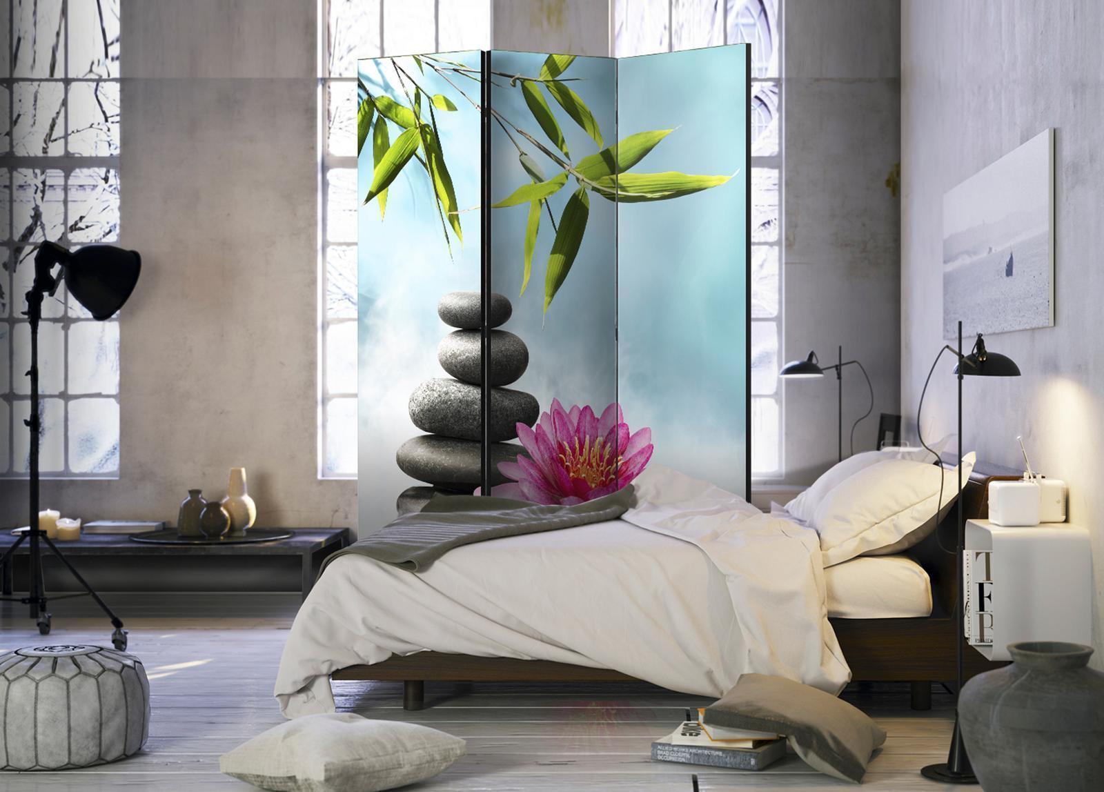 Paravent - Water Lily and Zen Stones Artgeist