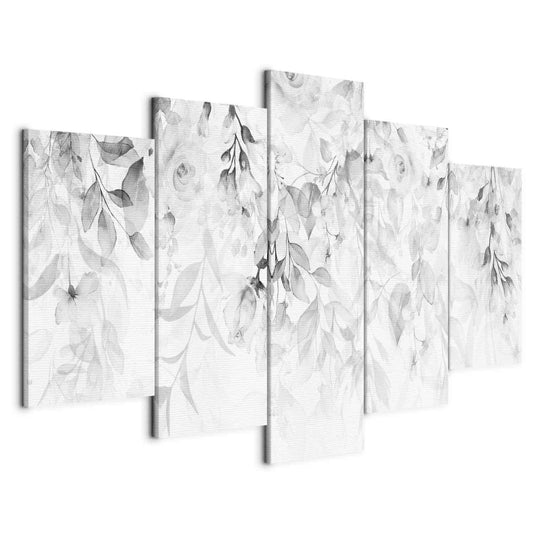 Leinwandbild - Waterfall of Roses (5 Parts) Wide - Third Variant Artgeist