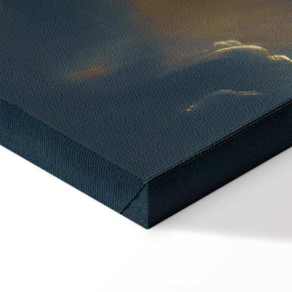 Leinwandbild - Sun and Shadows: A Theatrical Display of Nature High Above the Earth