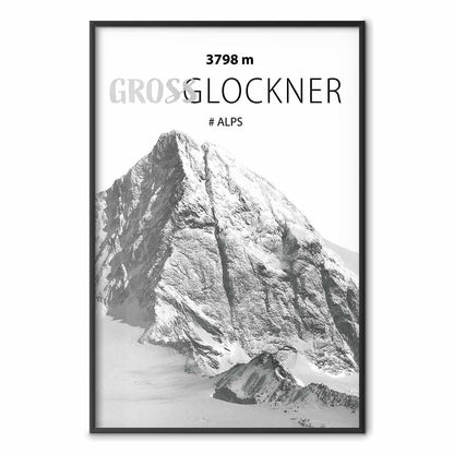 Poster - Majestic mountain peak Glosslockner mountain crown mountain landscape