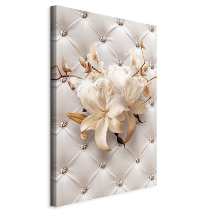 Leinwandbild - Diamond Lilies (1 Part) Vertical