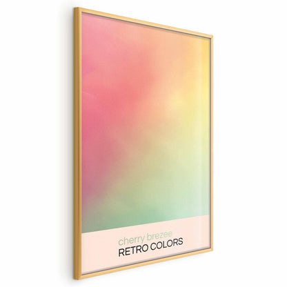 Poster - Cherry Breeze - Pastel Gradient in Soft, Retro Colors Artgeist