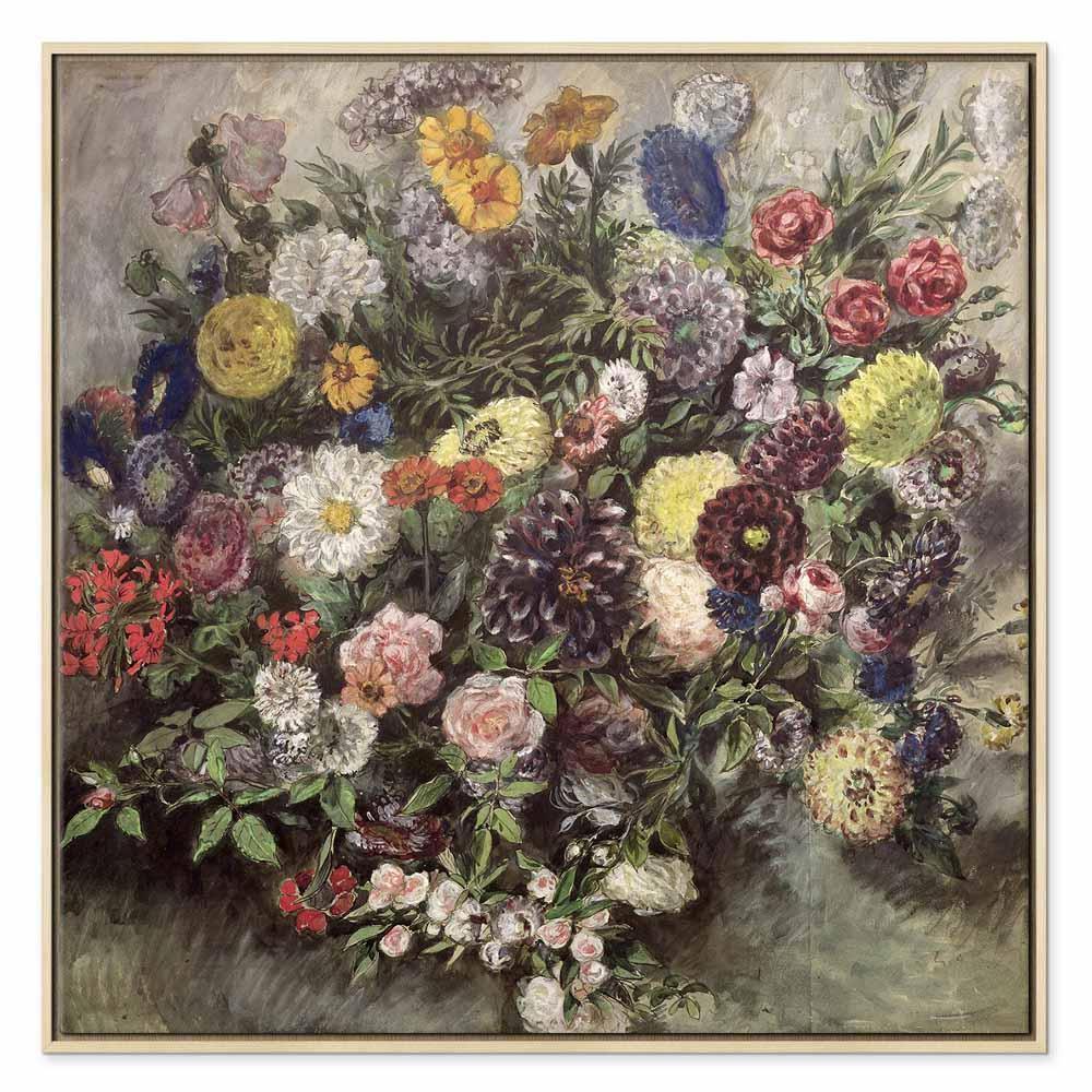 Leinwandbild - Eugène Delacroix – Bouquet of Flowers
