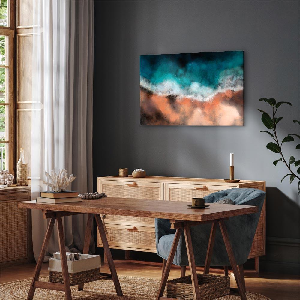 Leinwandbild - Waves in the Sand (1 Part) Wide