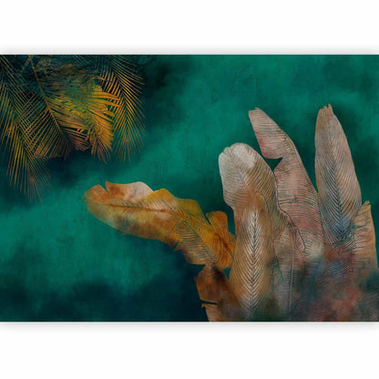 Fototapete Exotic Jungle – Tropisches Pflanzenmotiv in sattem Grün