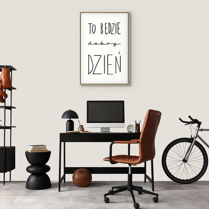 Leinwandbild - Art of Words (1-part) - Inspirational Black Text on White