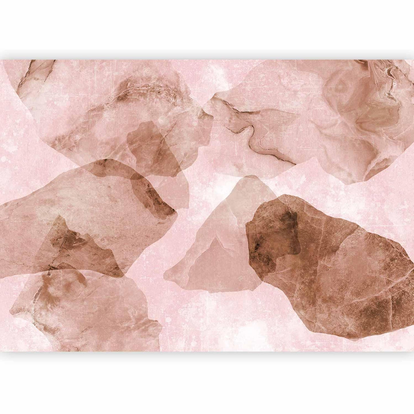 Fototapete - Pink terrazzo - minimalist background in marble watercolour pattern