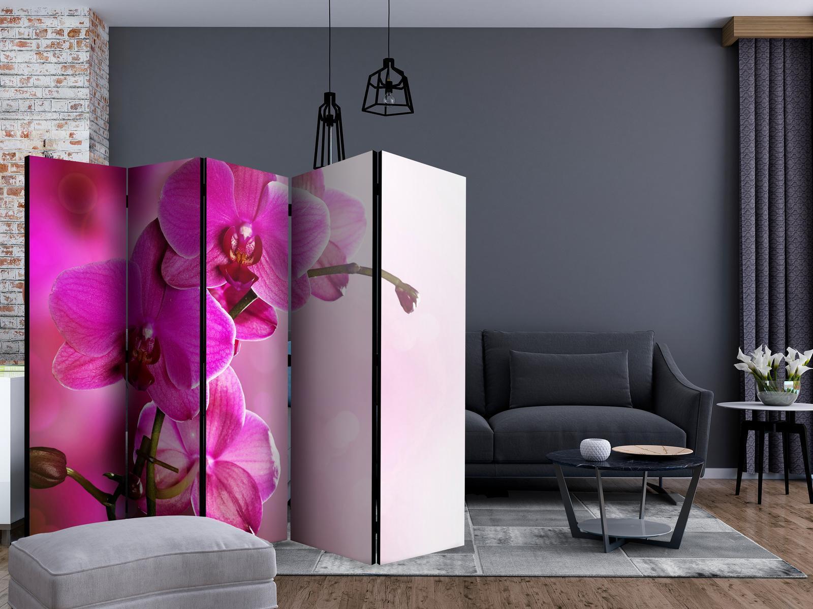 Paravent - Pink orchid II Artgeist