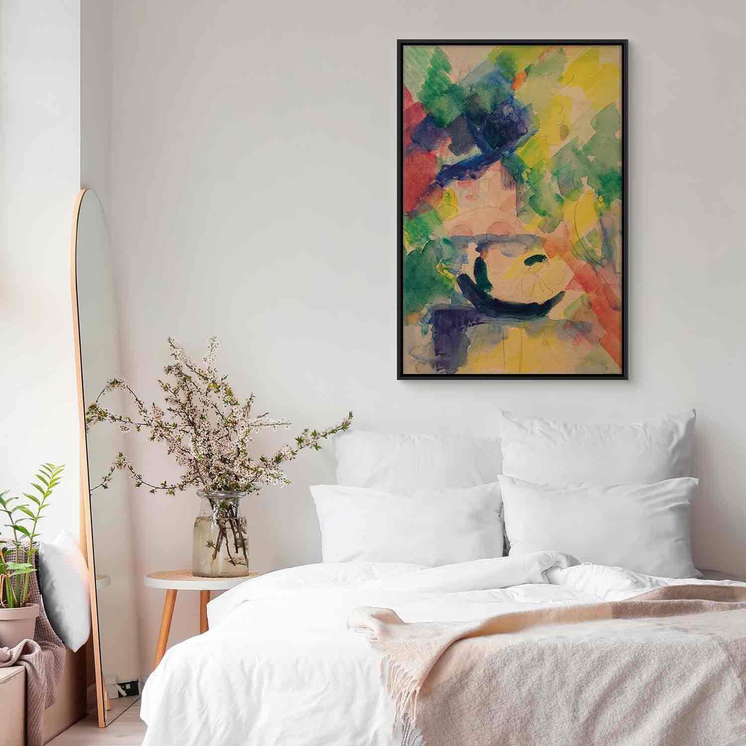 Leinwandbild - Paar im Nachen (August Macke) Artgeist
