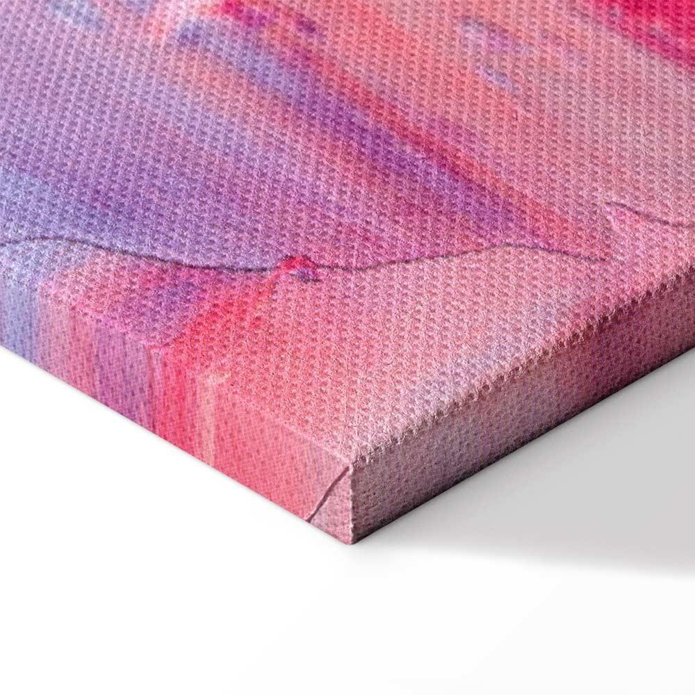 Leinwandbild - Colorful Contrasts - Energetic Color Transitions in Shades of Pink