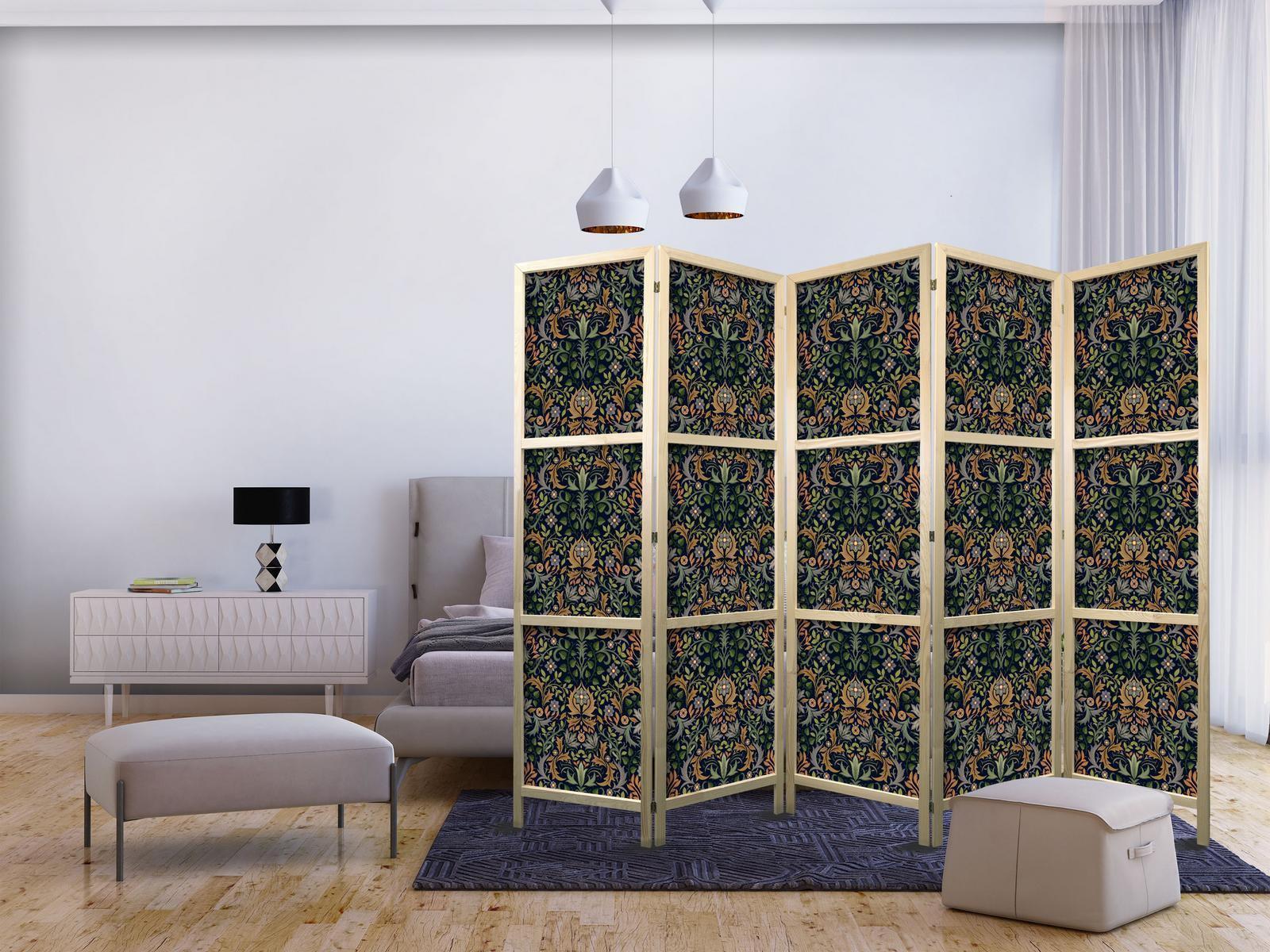 Japanischer Paravent - Retro Vintage Intricate and Rich Pattern in Victorian Style Artgeist