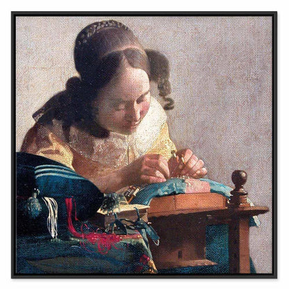 Leinwandbild - Jan Vermeer – The Lacemaker