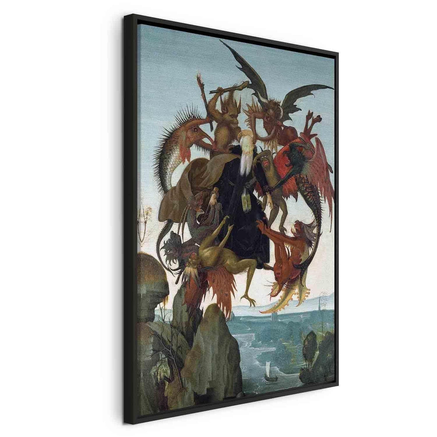 Leinwandbild - The Torment of Saint Anthony (Michelangelo) Artgeist