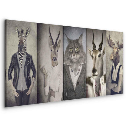 Leinwandbild - Animal Masks I Artgeist