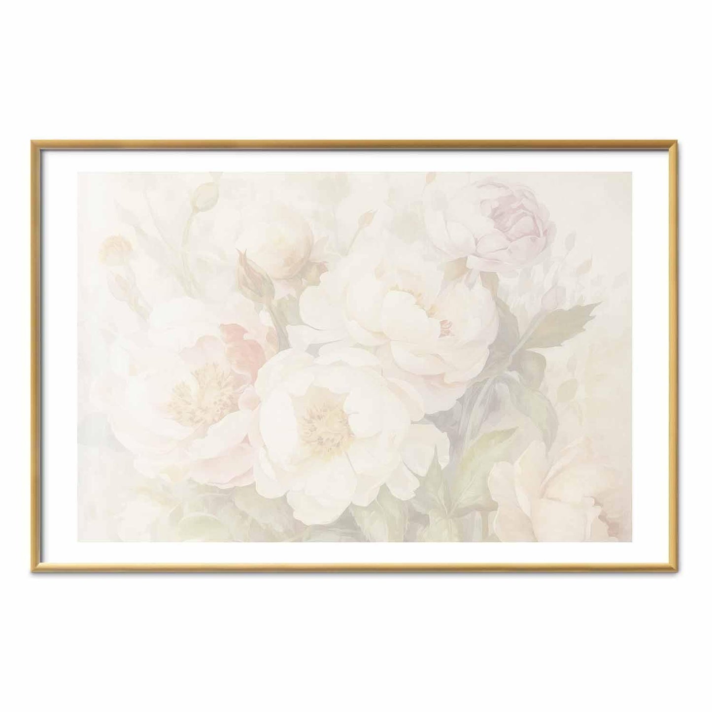 Poster - Peonies in the Mist