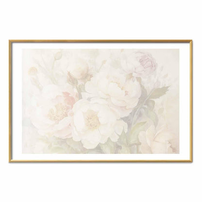 Poster - Peonies in the Mist