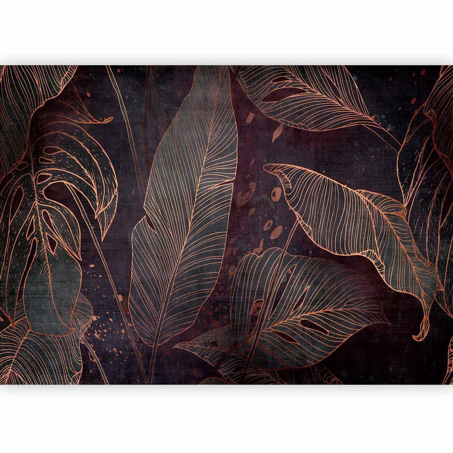 Fototapete - In a Maze of Leaves - Third Variant