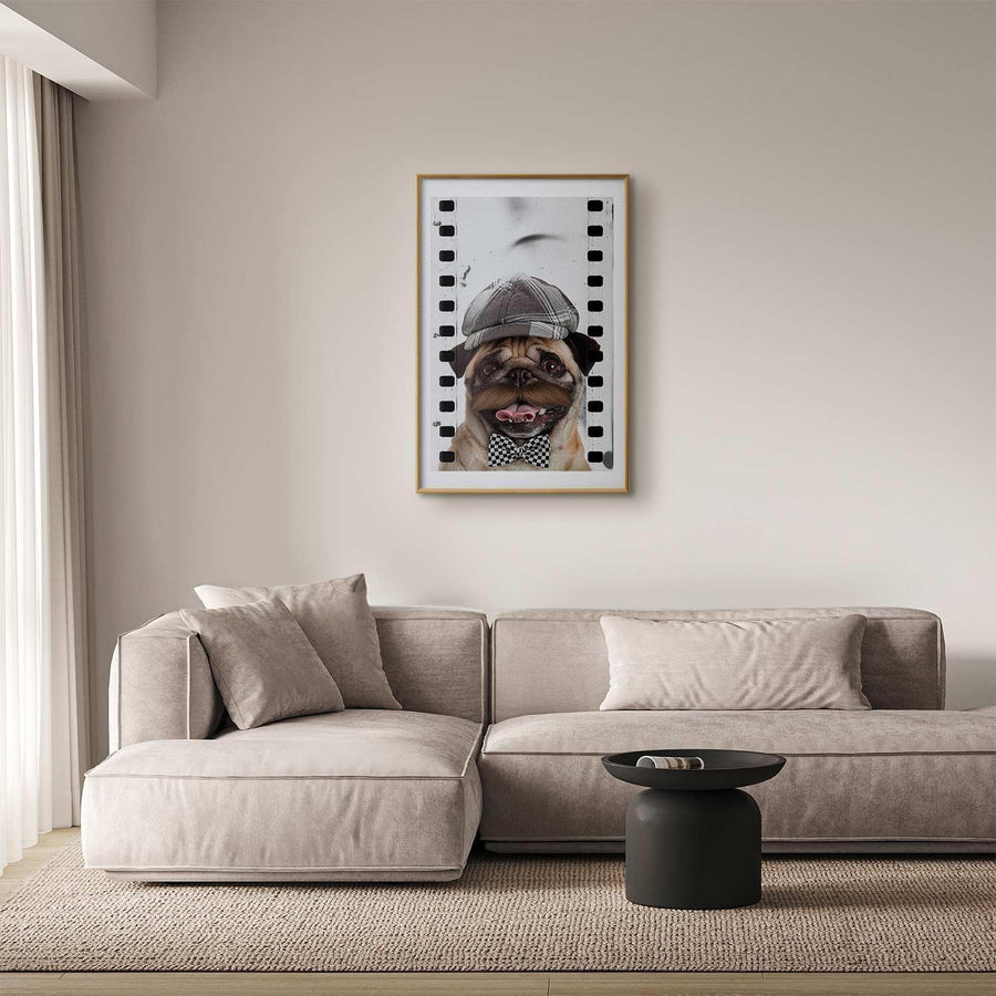 Poster - Pug in a Hat Artgeist