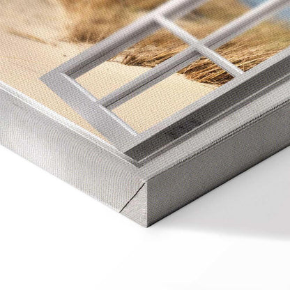 Leinwandbild - Window: View of the Beach