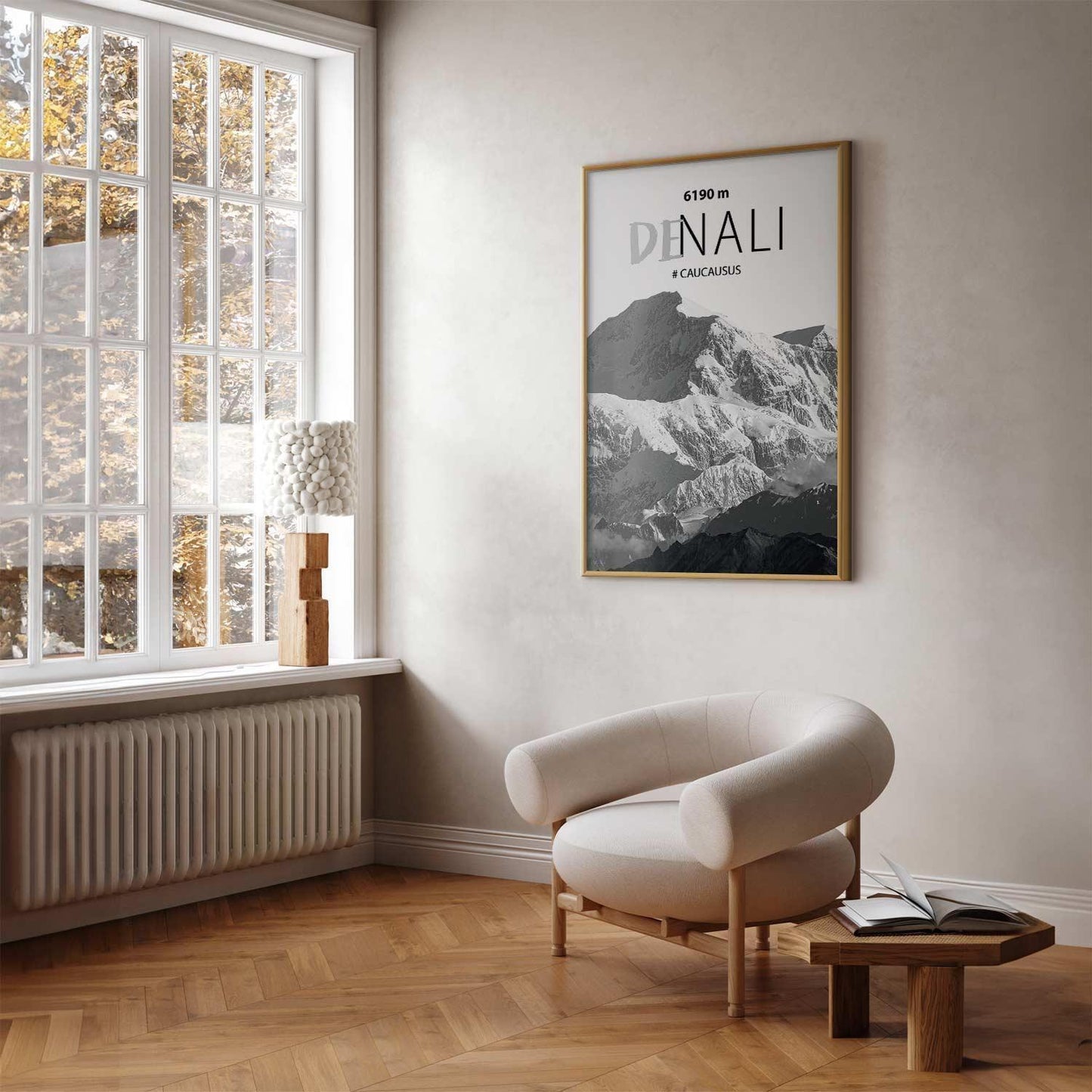 Poster - Majestic mountain peak Denali mountain crown mountain landscape