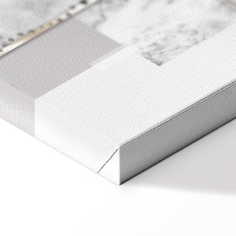 Leinwandbild - Silver Tree (1 Part) Vertical