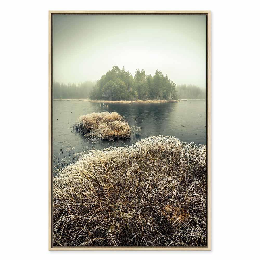 Leinwandbild - Autumn in the Wetlands (1 Part) Vertical
