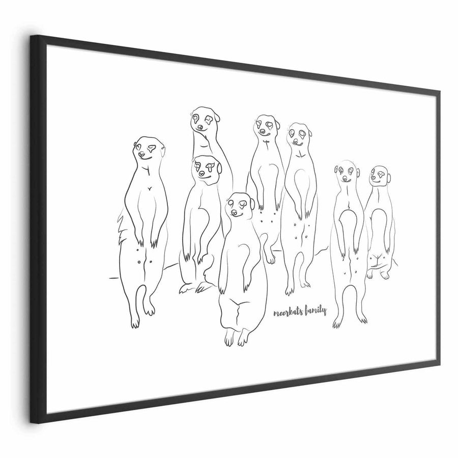 Poster - Meerkat Family Artgeist
