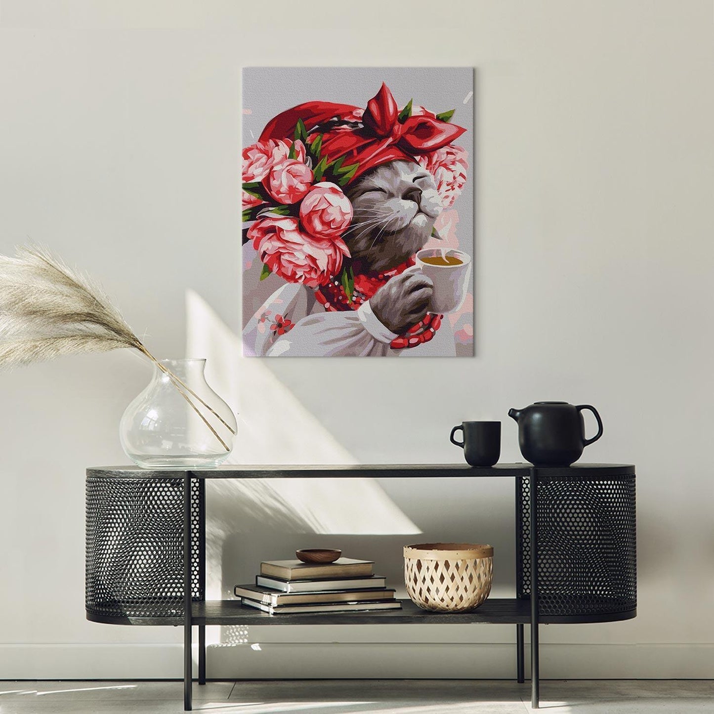 Malen nach Zahlen - Feline hostess