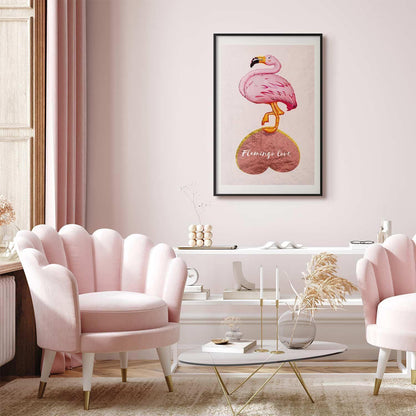 Poster - Flamingo in Love Artgeist