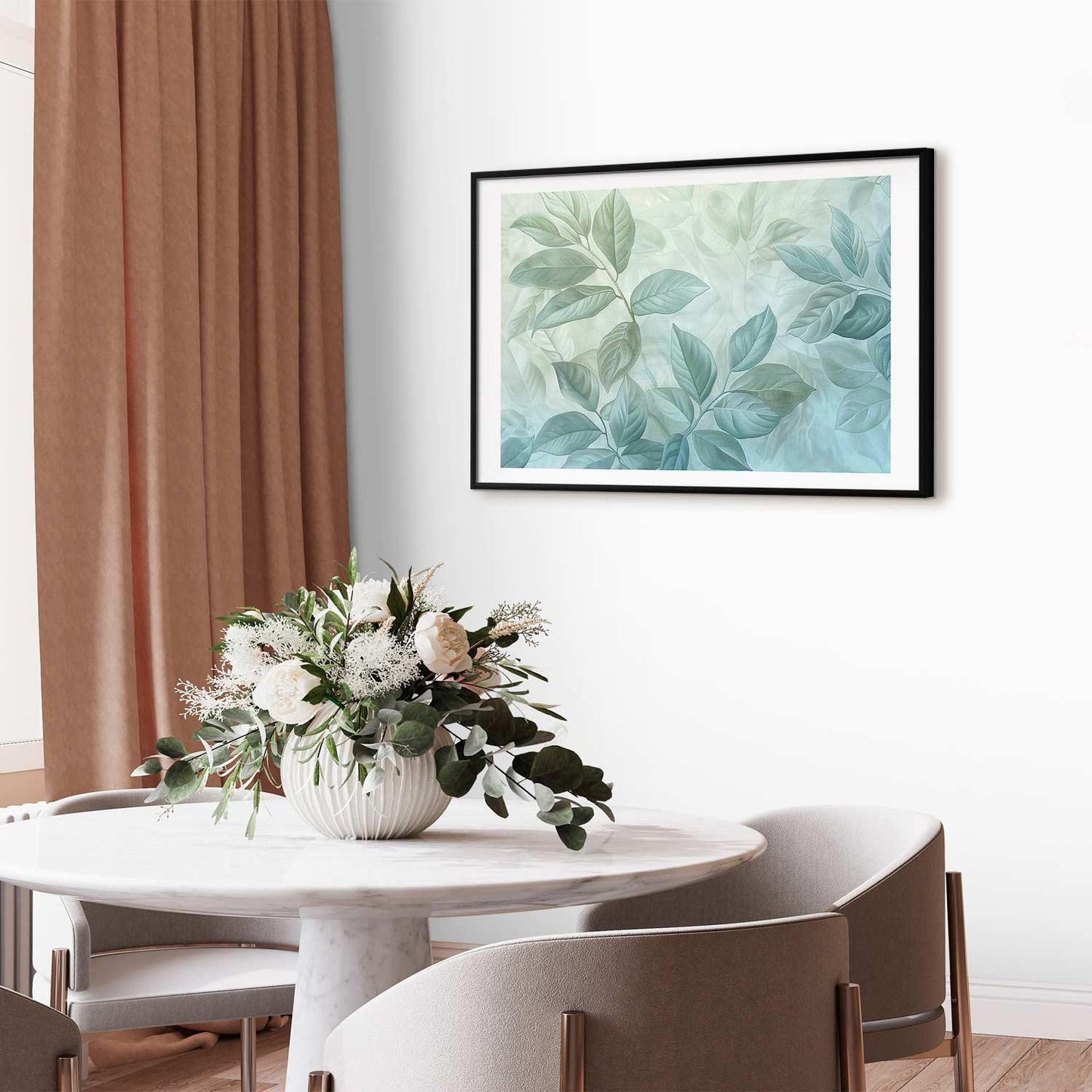 Poster - Mint Leaves - large botanical motif Artgeist