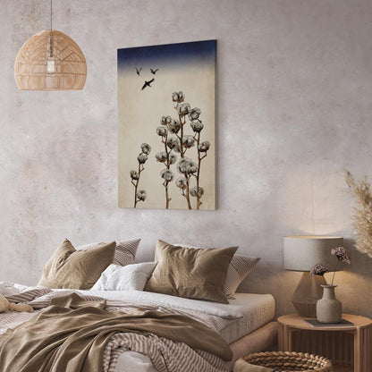 Leinwandbild - Cotton Branches (1 Part) Vertical