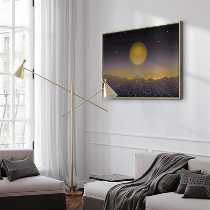 Leinwandbild - Futuristic landscape 3 (1 Part) Wide