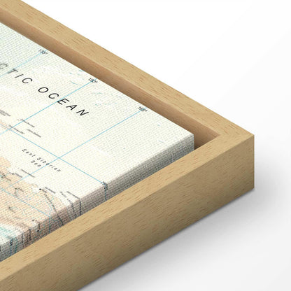 Leinwandbild - World Map: Beautiful World