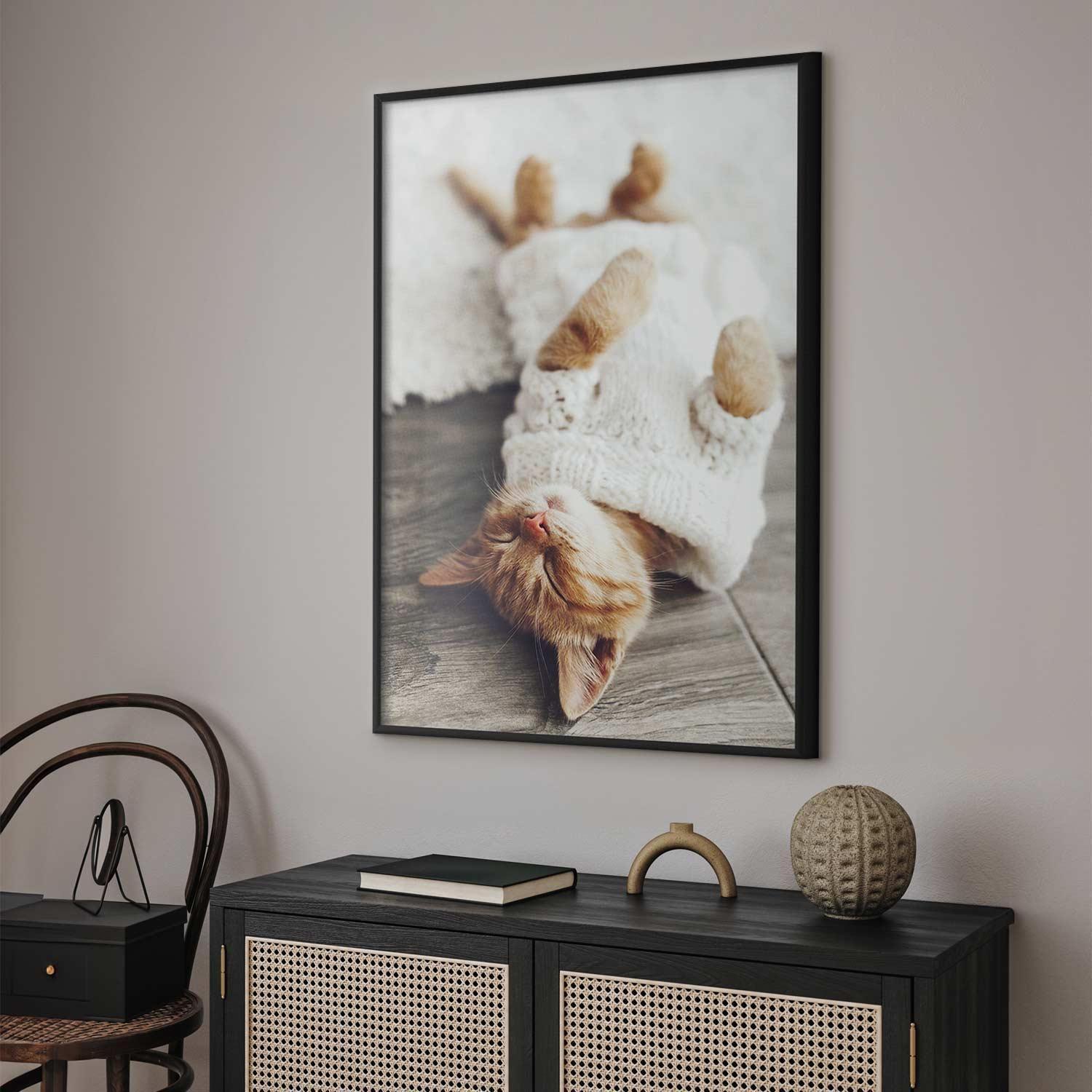 Poster - Lazy Cat Artgeist