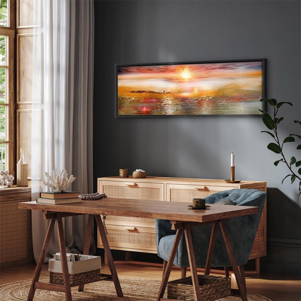 Leinwandbild - Orange Sea