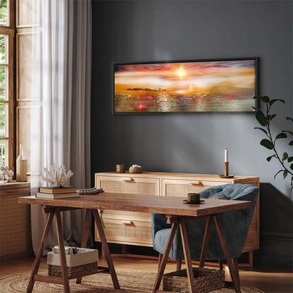 Leinwandbild - Orange Sea