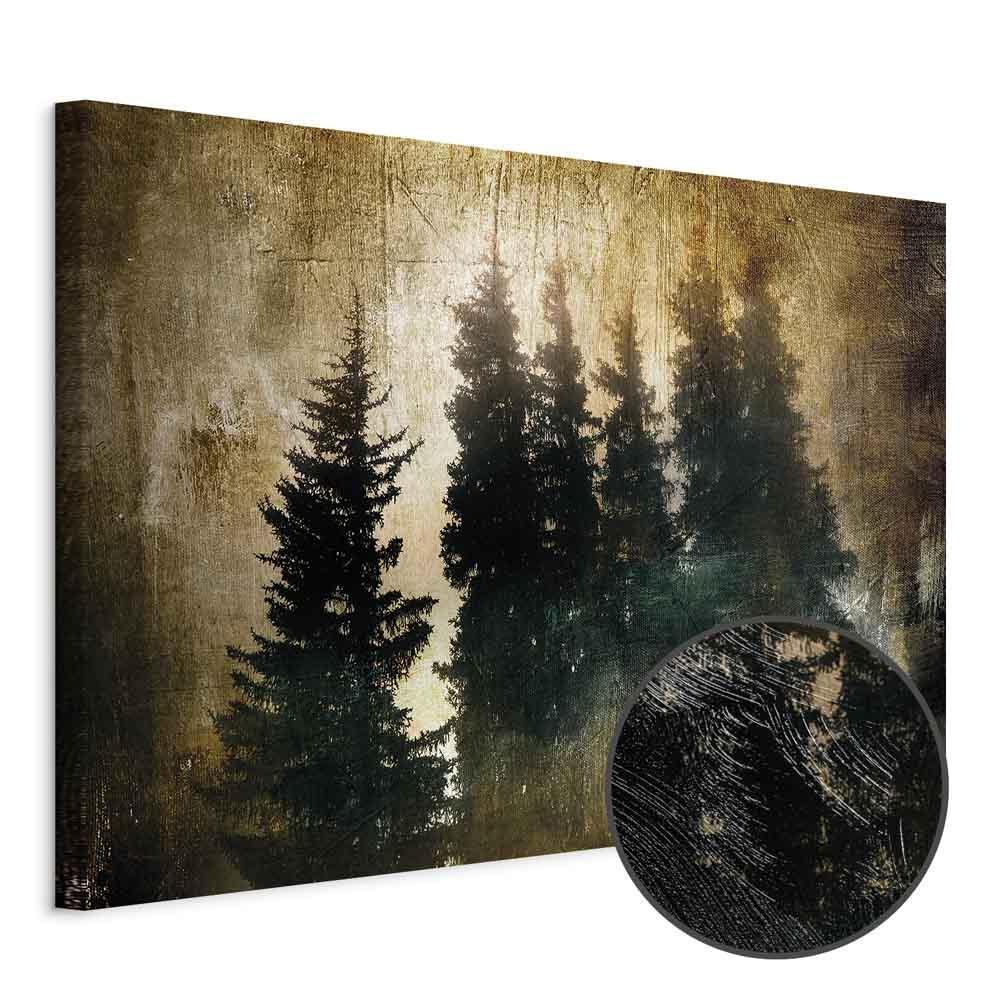 Leinwandbild - Stately Spruces (1 Part) Wide