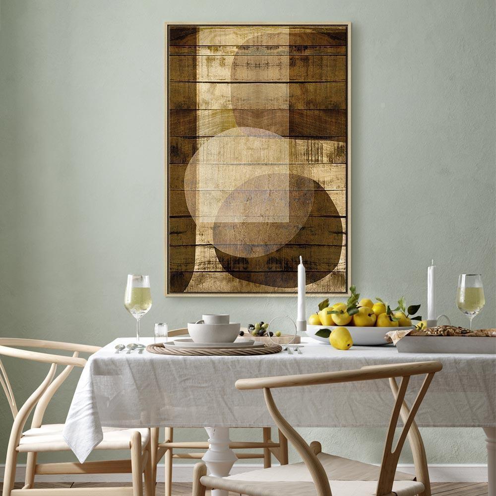 Leinwandbild - Golden Chocolate (1 Part) Vertical