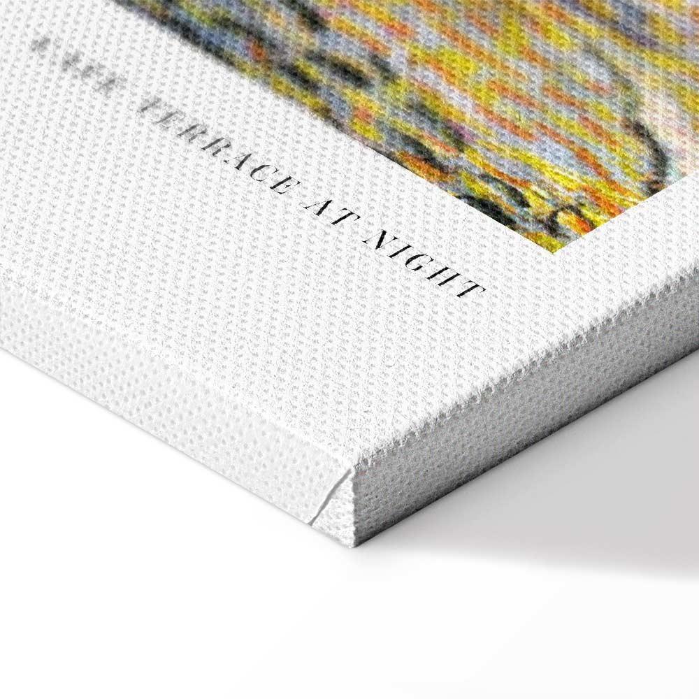 Leinwandbild - Cafe at Night (1 Part) Vertical