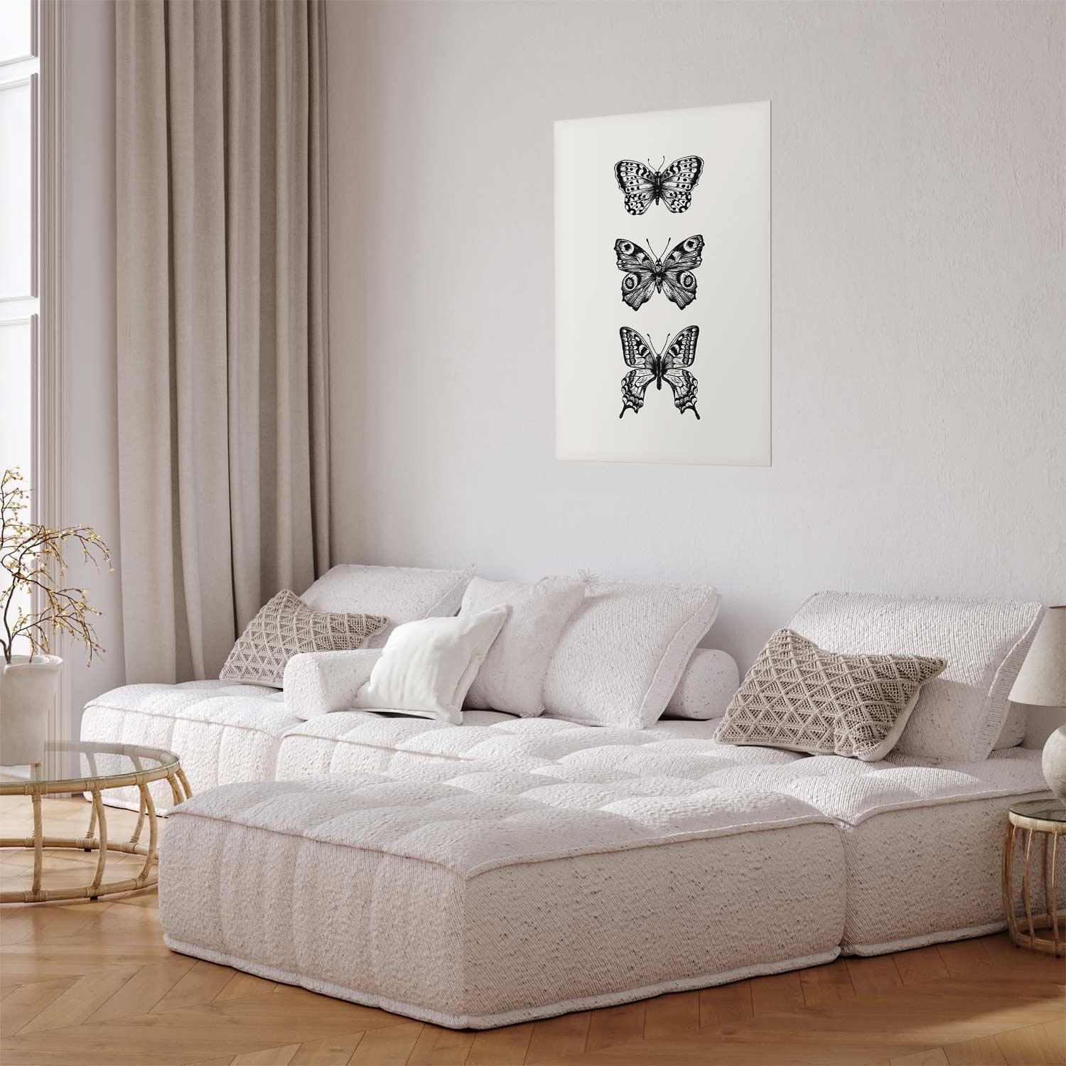 Poster - Three Butterflies Artgeist