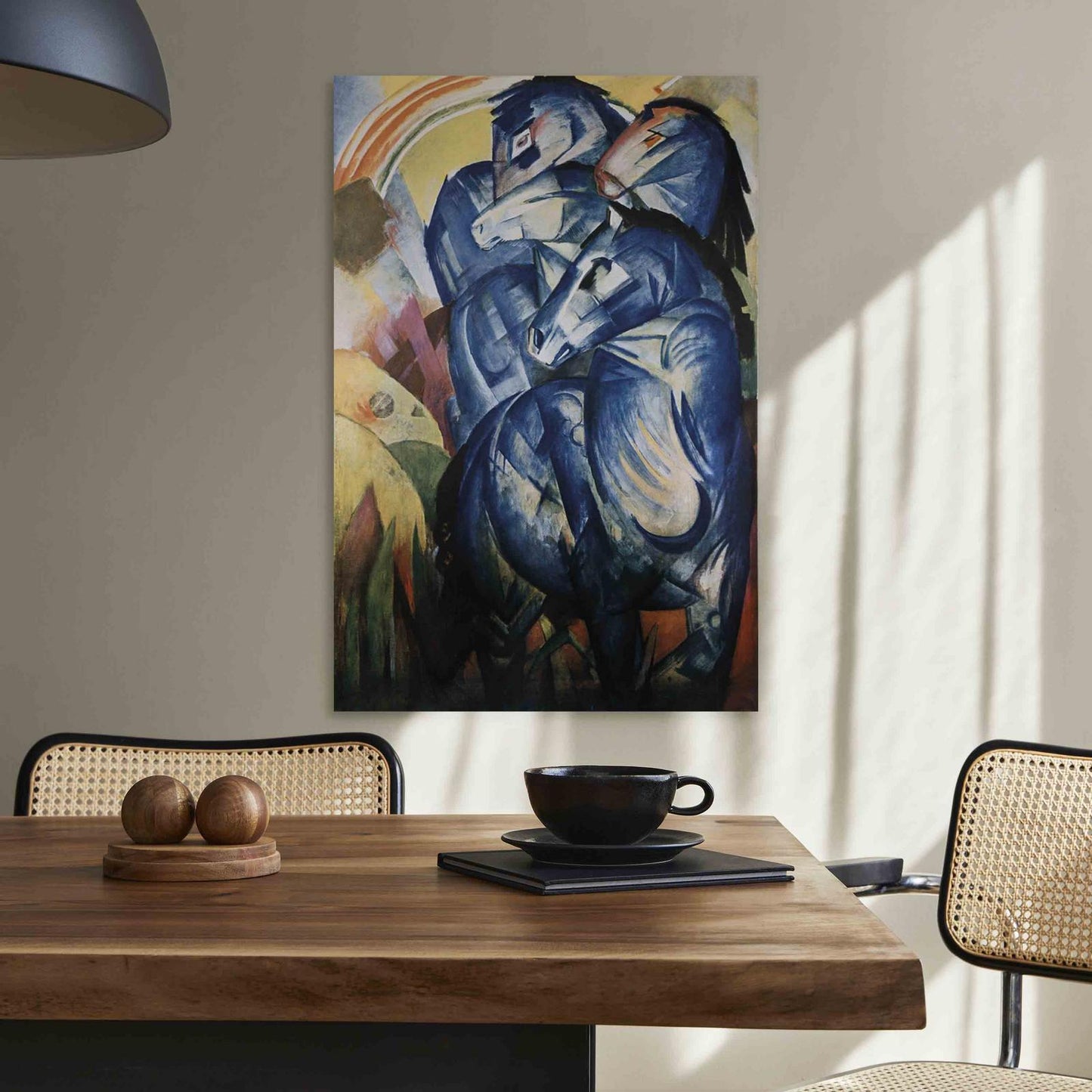 Leinwandbild - The tower of blue horses (Franz Marc) Artgeist