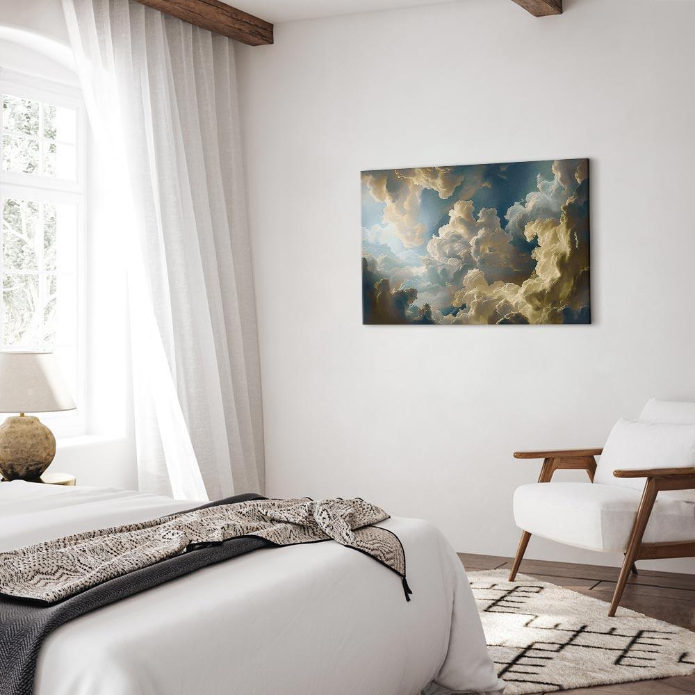 Leinwandbild - Sun and Shadows: A Theatrical Display of Nature High Above the Earth