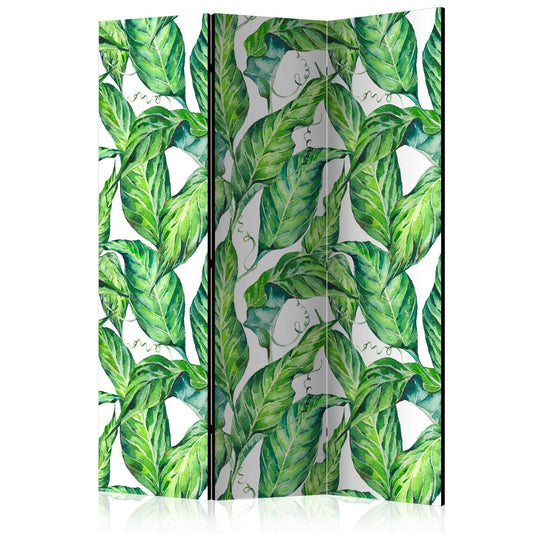 Paravent "Long Leaves" – Stilvolle Raumtrennung mit tropischem Blätterdesign
