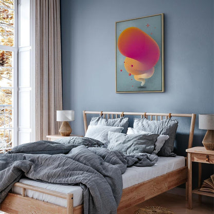 Leinwandbild - Pink Streak (1 Part) Vertical